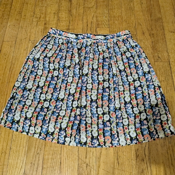 J.Crew Mercantile Floral Skirt Sz 0 - Picture 1 of 6